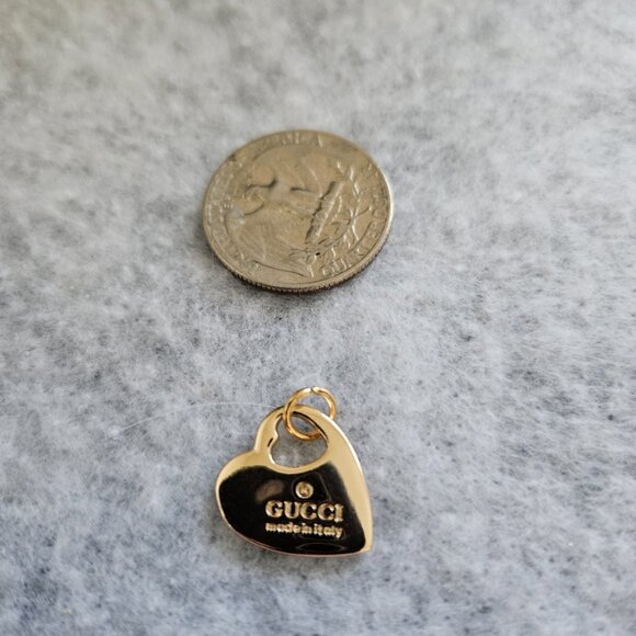 Gucci Heart Zipper Pull Charm - Picture 2 of 2
